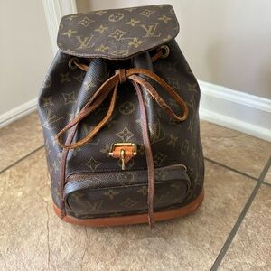 Authentic Louis Vuitton Montsouris MM Backpack/Project Bag